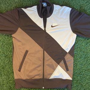 🏃‍♂️Nike Tri-Colored Brown Zip Jacket